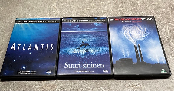 DVD-elokuvat Atlantis, Suuri sininen, An Inconvenient Truth