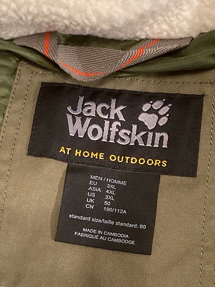 Jack Wolfskin talvitakki 3XL