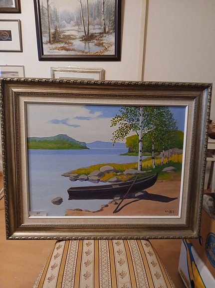 Kaarle Vesterinen öljyvärityö 60x76cm