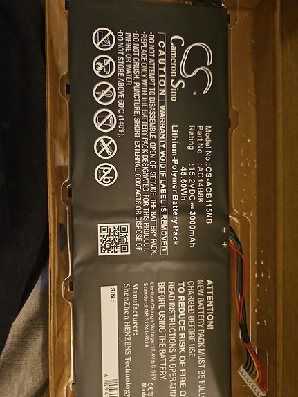Acer Aspire 5 A515-51G, 15,2V, 3000mAh Akku