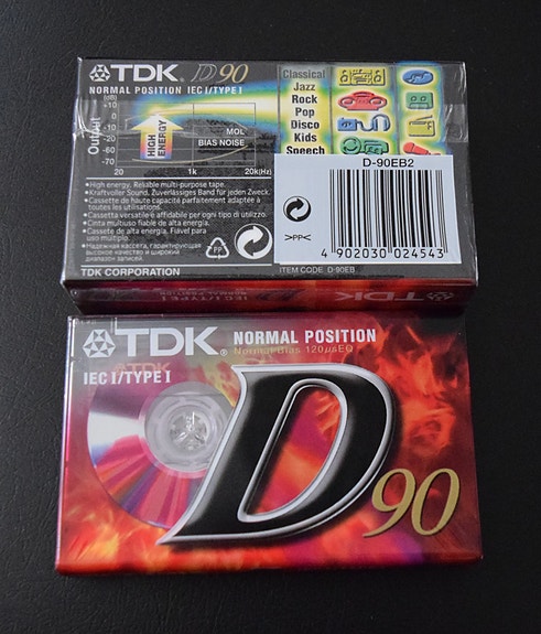 TDK D-90 c-kasetteja