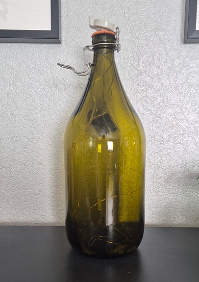 K1 vihreä lasipullo 45cm