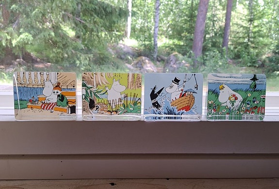 Iittala muumi lasikortit 4kpl