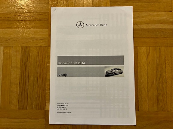 Hinnasto Mercedes A-sarja W176 2014 Veho 10.3.2014 - esite