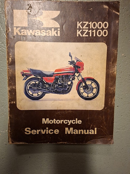 Kawasaki KZ1000 KZ1100 moottoripyörän huoltokäsikirja