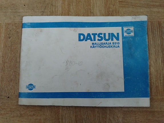 Datsun/Nissan Sunny B310 käyttöohjekirja