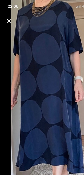 Marimekko mekko L sininen viskoosi