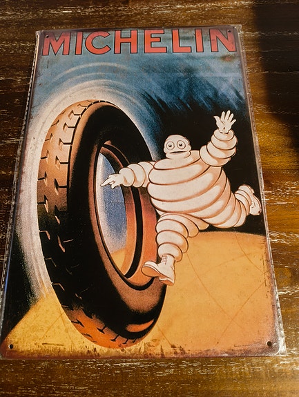 Michelin renkaat peltikyltti