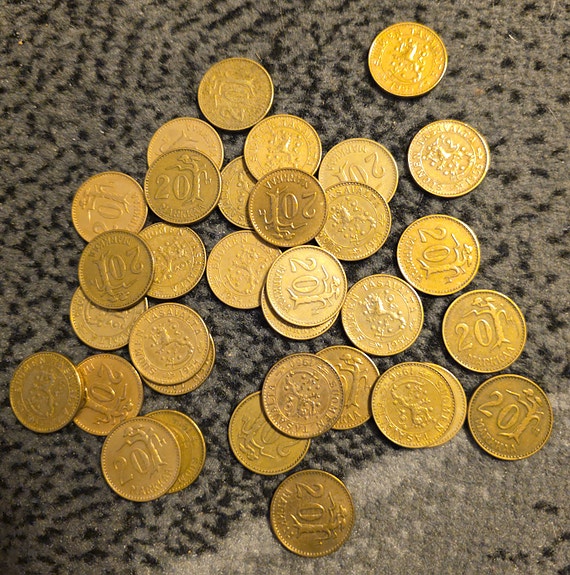 20 markan kolikoita
