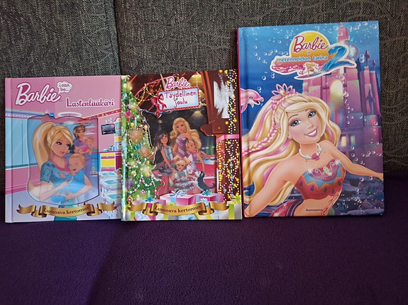 Barbie lasten kirjat 3 kpl
