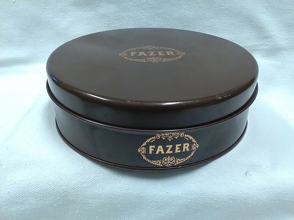 Fazer ruskea peltipurkki