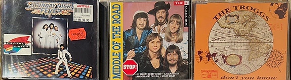 Bee Gees, Middle Of The Road ja The Troggs CD:t