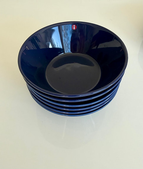 Iittala Teema sininen kulho 15cm 6kpl