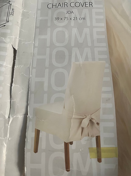 Chair cover , tuolin päällinen koko 39x75x21см