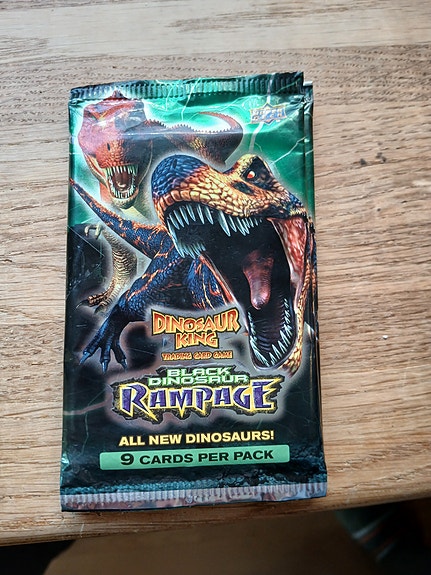 Dinosaur King booster pack Black Dinosaur Rampage