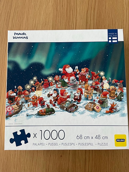 Peliko Mauri Kunnas palapeli 1000 palaa jouluaiheinen