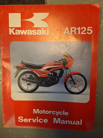 Kawasaki AR125  huoltokirja/Service Manual Ar125