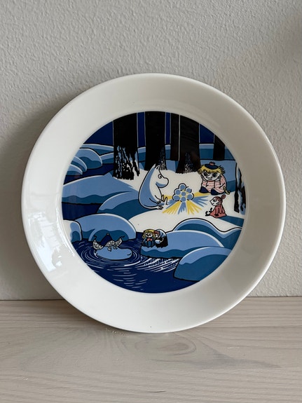 Muumi Lumilyhty keräilylautanen