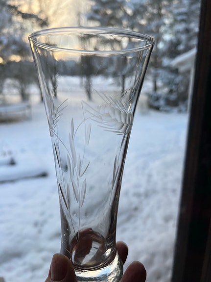 Olutlasi, hiottu, 8 kpl