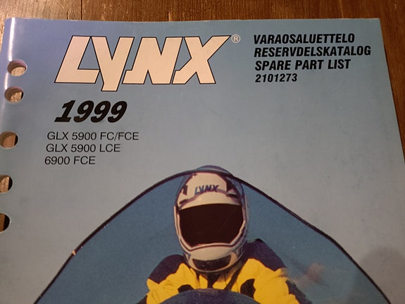Lynx 5900 ja 6900 1999 varaosakirja