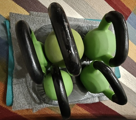 O: vihreä kahvakuula 18 kg