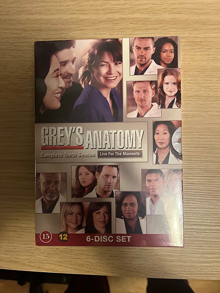 Grey’s Anatomy Complete 10 Season DVD 6-levyn boksi
