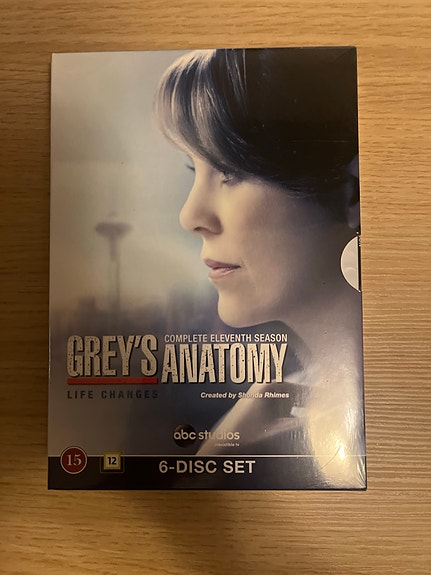 Grey’s Anatomy Complete Eleventh Season DVD 6-levyn boksi