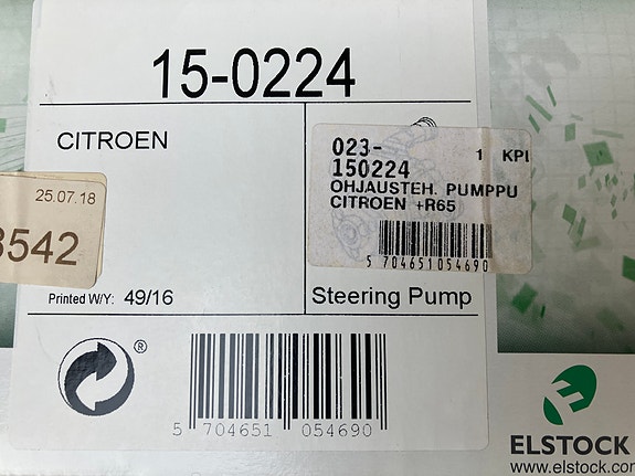 Citroen C5 1.8/2.0 Ohjaustehostimen Pumppu 01-08