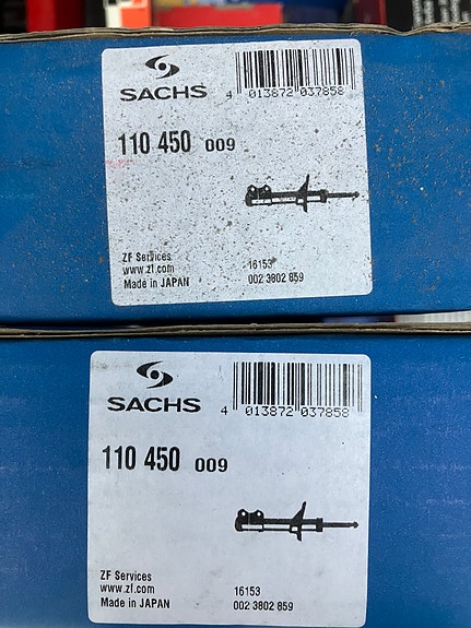 Mitsubishi L300/Delica 4WD Etuiskarit Sachs 87-03