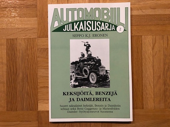 Kirja Keksijöitä, Benzejä ja Daimlereita - Seppo Eronen 1994