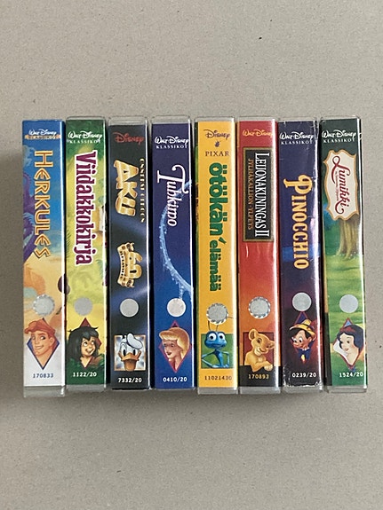 Disney videokasetit