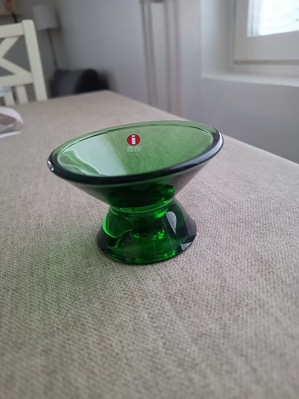 Iittala Kartio kynttilänjalka vihreä