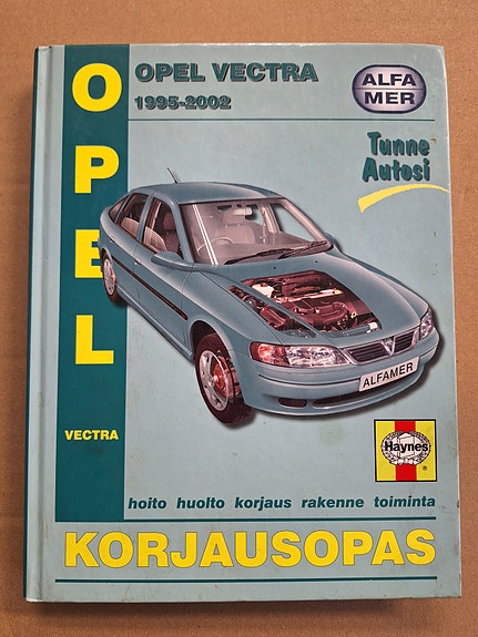 Alfamer Opel Vectra 1995–2002 korjausopas suomenkielinen