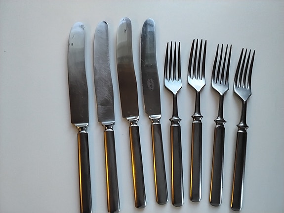 Sorsakoski haarukat ja veitset 4 + 4, vintage