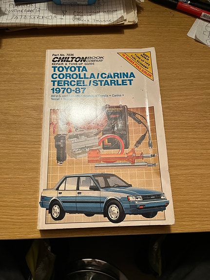 Chilton Toyota Corolla/Carina Tercel/Starlet korjausopas 1970–1987
