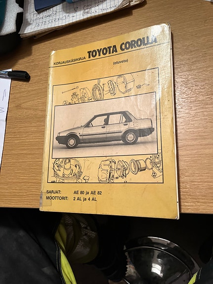 Toyota Corolla korjausopas AE80 AE82 2A 4A