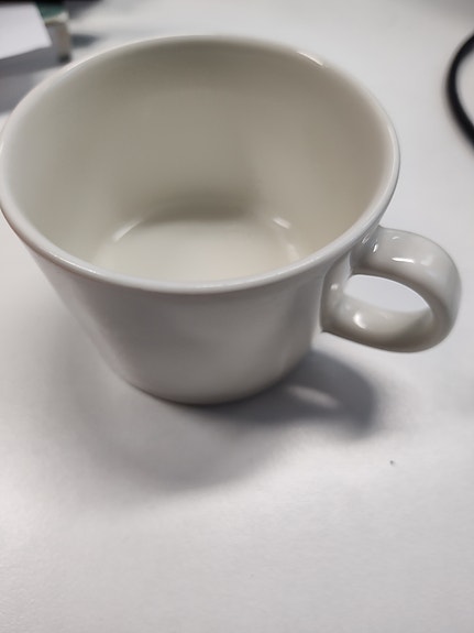Iittala Teema kuppi valkoinen posliini, korkeus 6cm