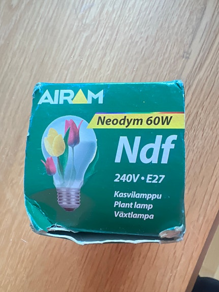 Airam Neodym 60W kasvivalaisinlamppu E27