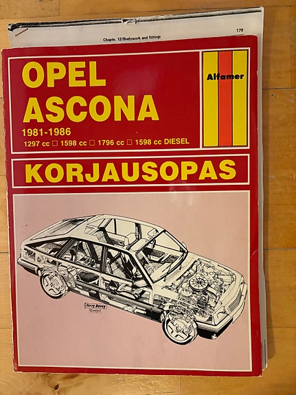 Opel Ascona korjausopas 1981–1986