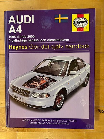 Haynes Audi A4 korjausopas ruotsi