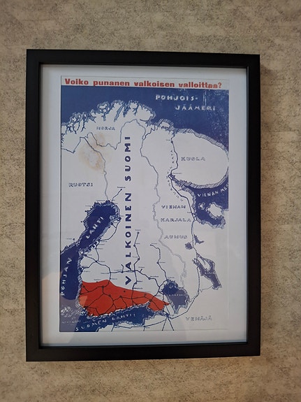 Suomen sisällissodan kartta