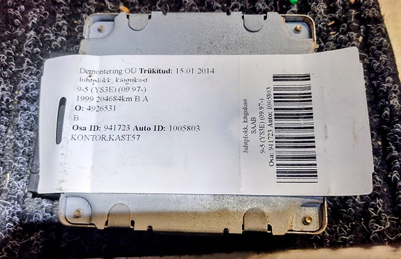 Saab 9-5 3.0 bensa vaihteiston ohjainboxi