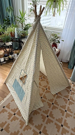 Søstrene Grene lasten teltta (108×108×145 cm)