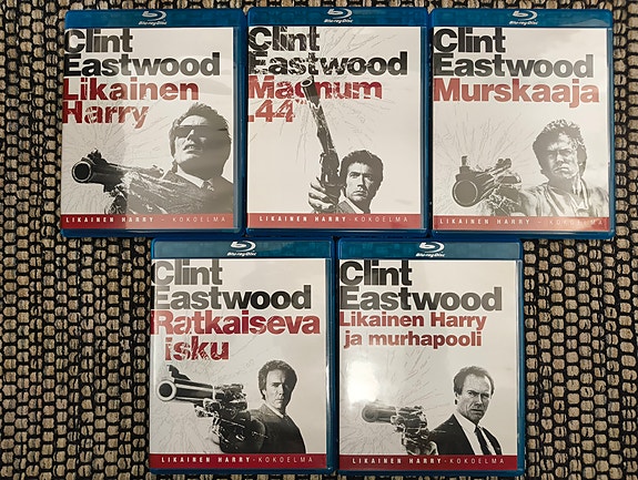 Dirty Harry / Likainen Harry 1-5 (Blu-ray) Suomipainos