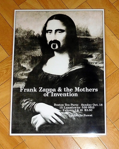 Frank Zappa & The Mothers of Invention juliste mustavalkoinen