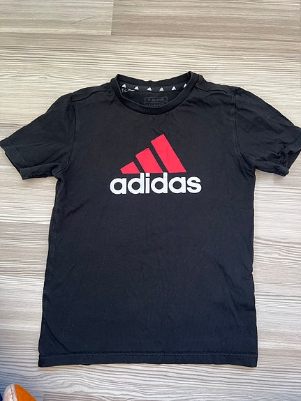Adidas t-paita lapsille 140 musta puuvilla unisex