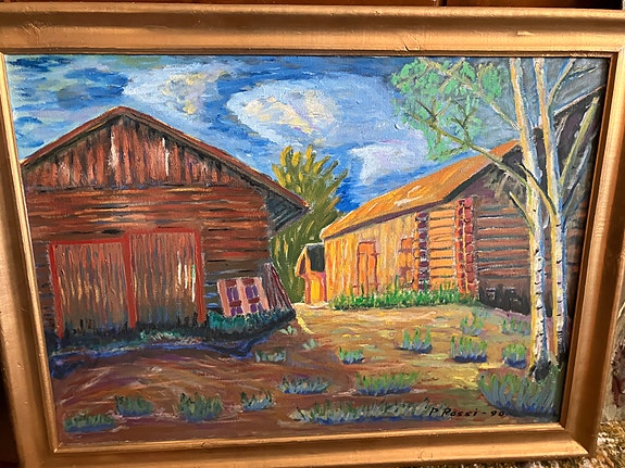 Vanha öljyvärimaalaus
