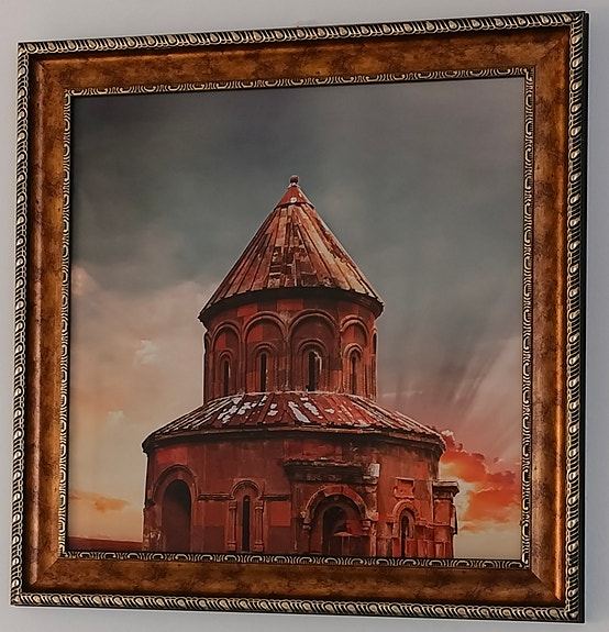 Kehystetty juliste "Kristittyjen kirkko"