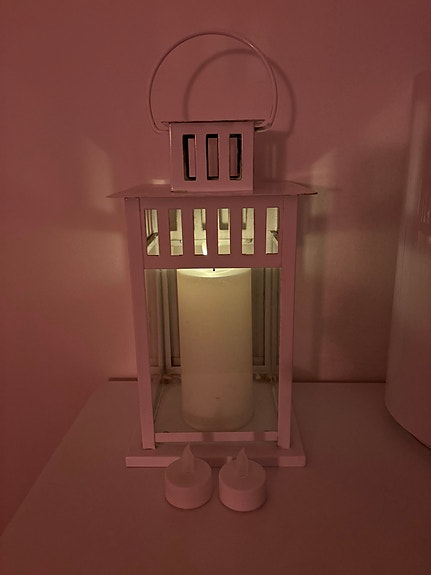 IKEA lyhty ja led-kynttilät valkoinen