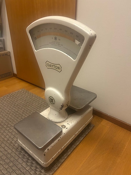 Dayton vaaka metallia valkoinen